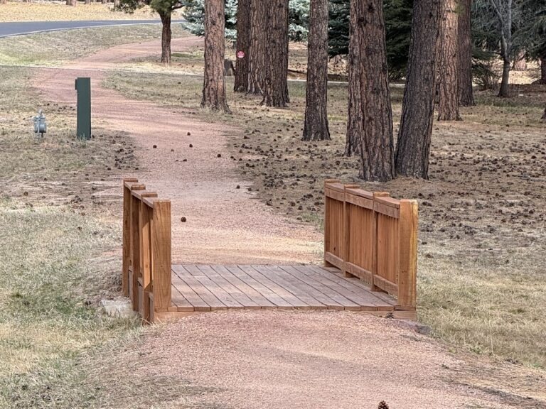 One of numerous trails in Kings Deer Neighborhood